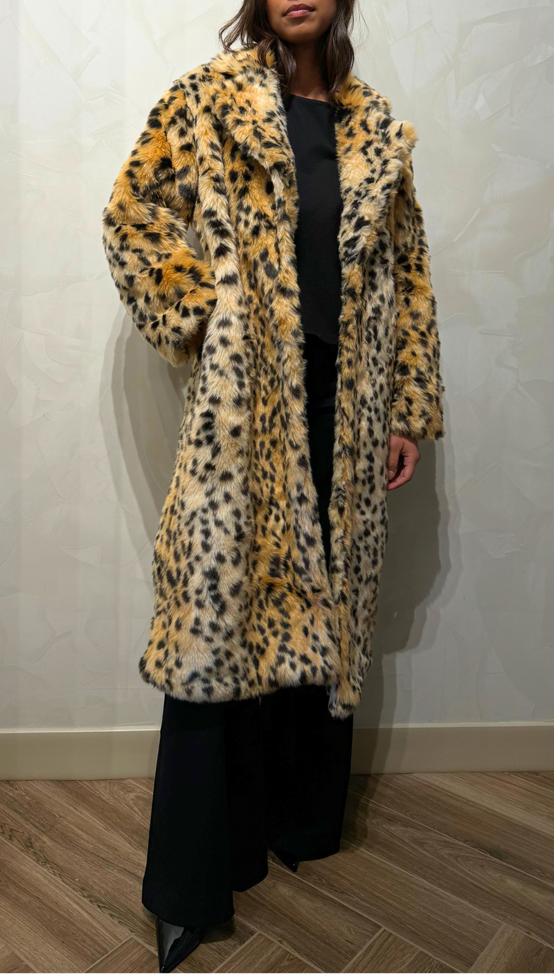 Lennox Leopard Fur Coat