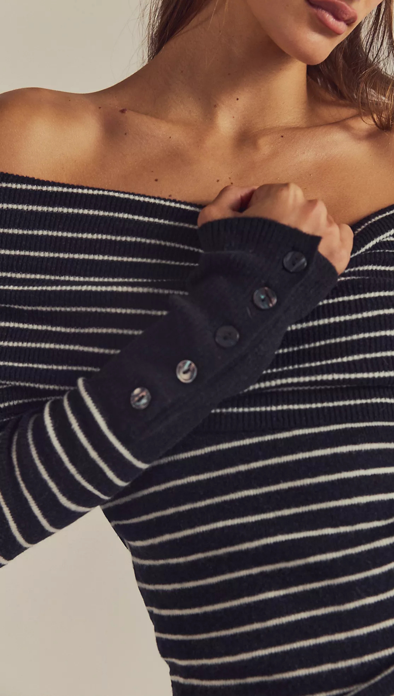 Evergreen Sweater - Black/White Combo