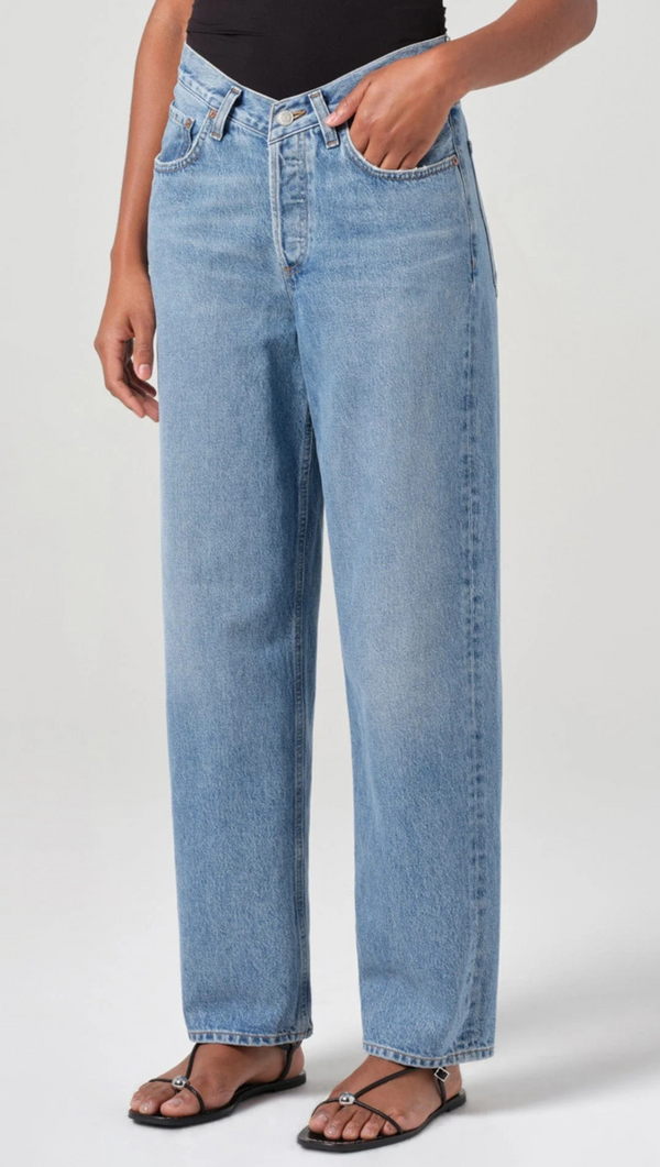 V Waist Baggy Jean - Fairway