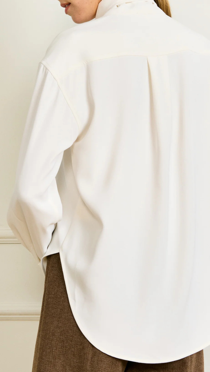 Seren Tied Blouse - Ivory