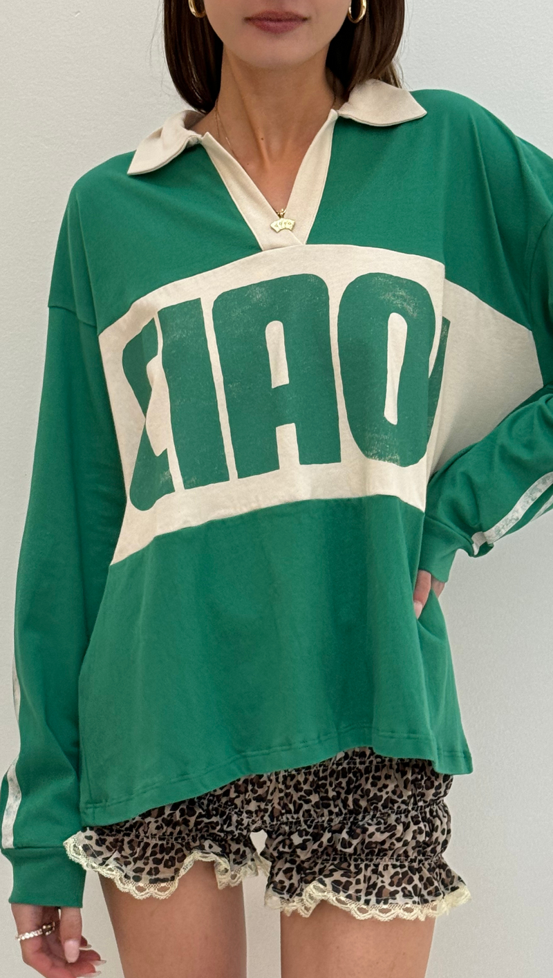 Ciao Rugby Long Sleeve - Jade/ White