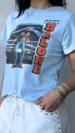 Post Malone Posty and Truck Tee - Baby Blue