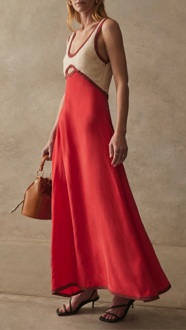 The Aubrey Dress - Scarlet