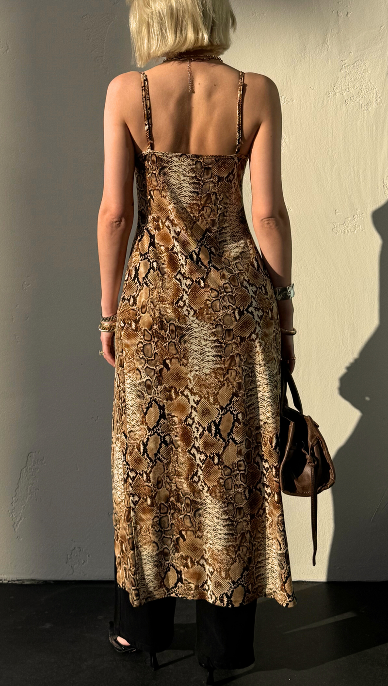 Dylan Split Maxi Tank - Snake