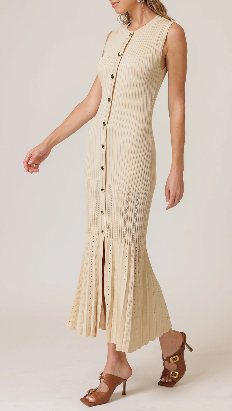 Deliah Midi Dress - Birch