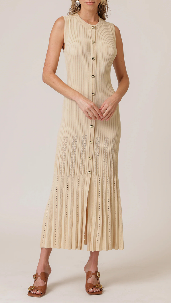 Deliah Midi Dress - Birch