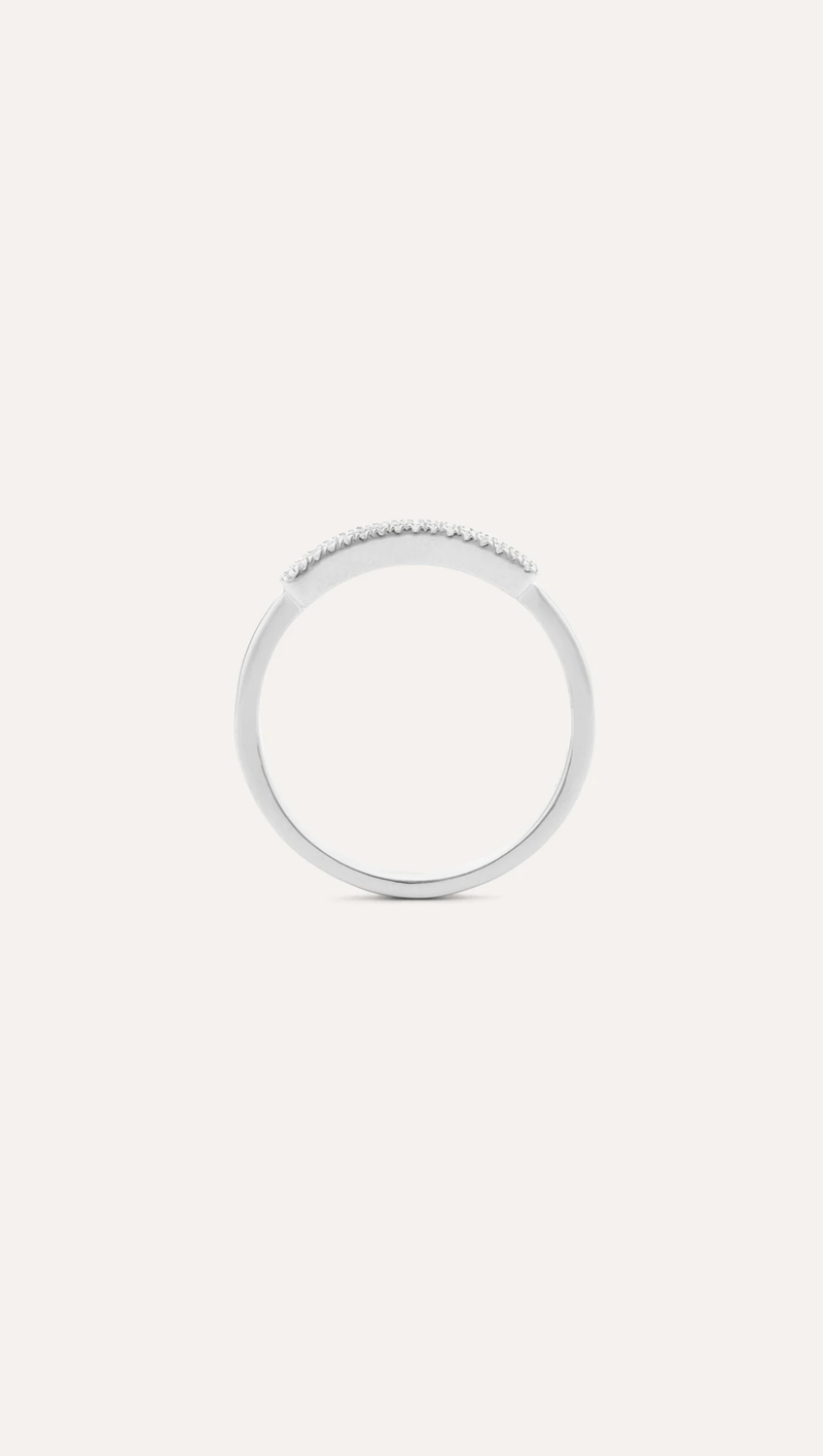 Bar None Band Stackable Ring - Sterling Silver