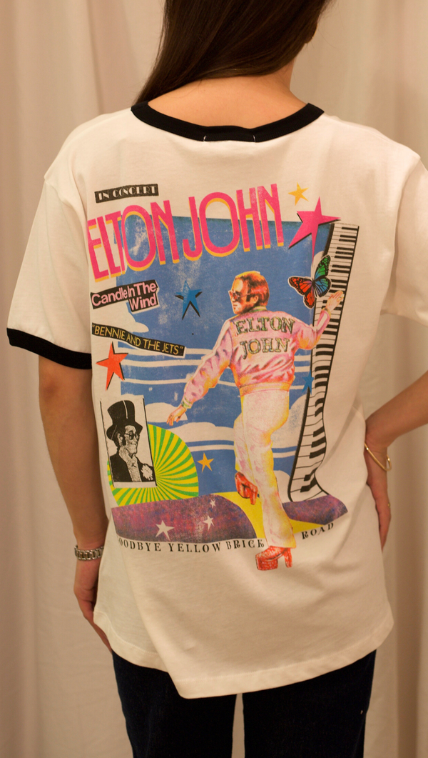 Elton John 1973 - Vintage White