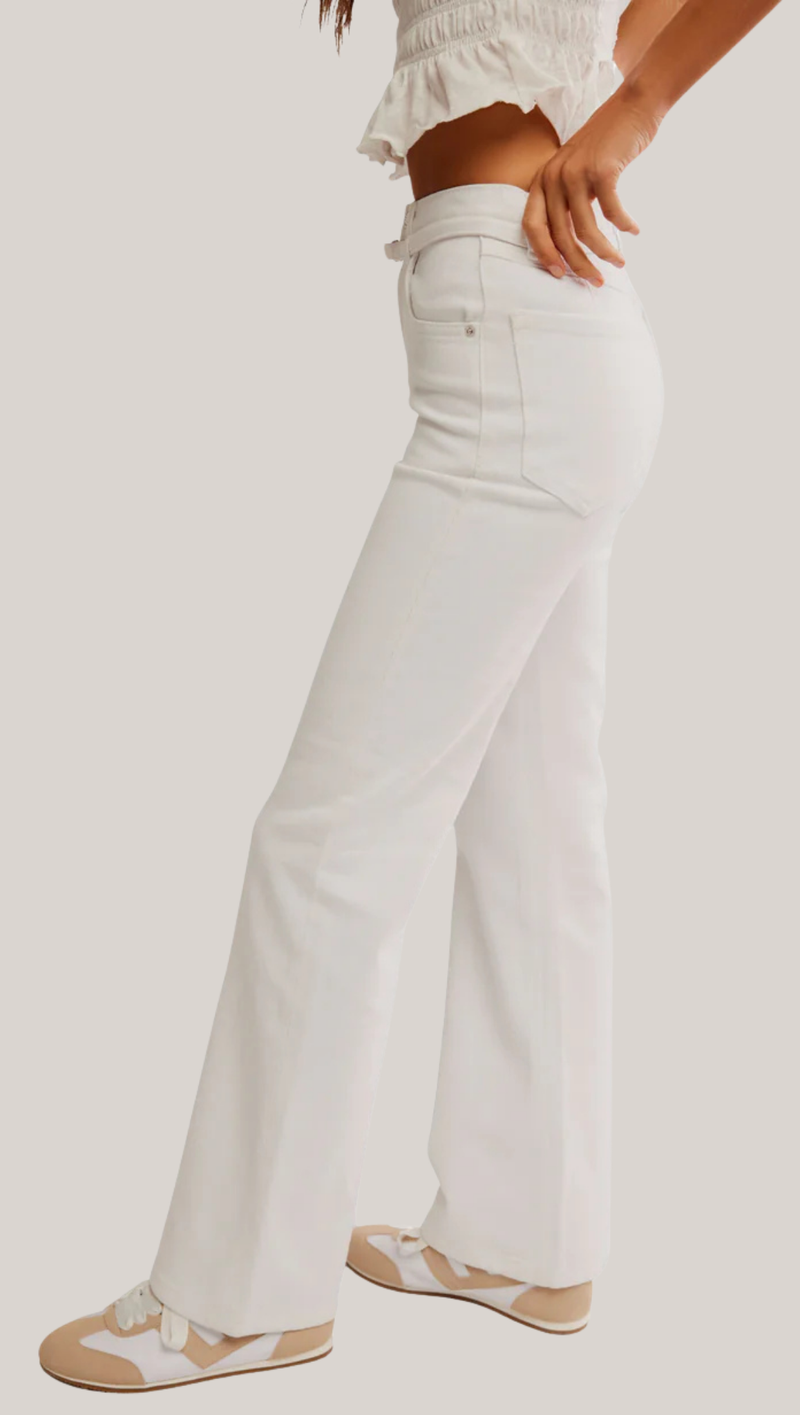Sabine Slim A Line Jean - Optic White