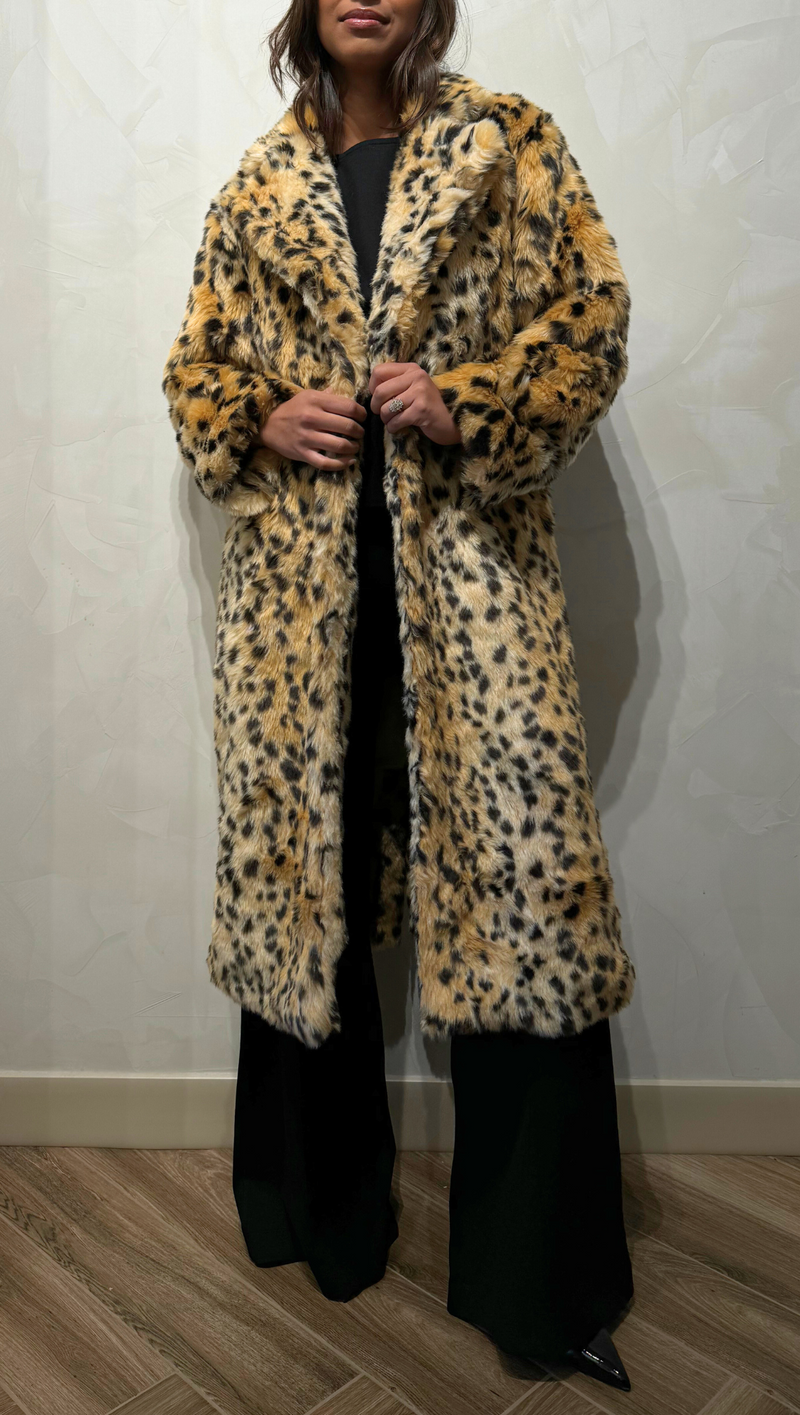 Lennox Leopard Fur Coat