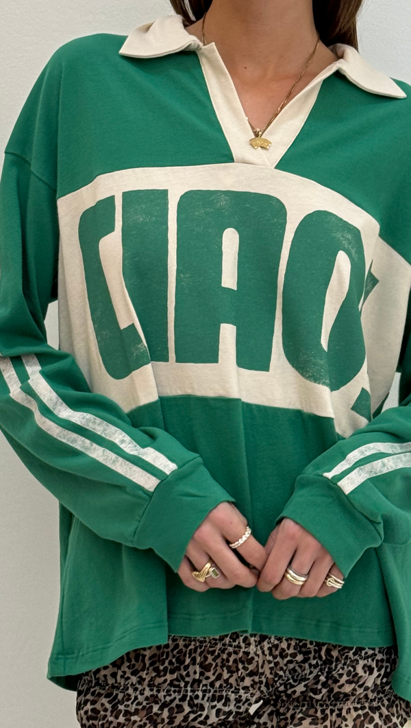 Ciao Rugby Long Sleeve - Jade/ White