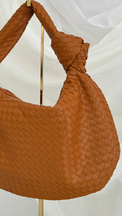 Woven Mini Tote - Tan