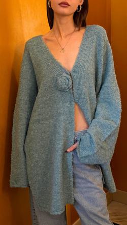 Nessa Sweater - Ocean Blue