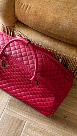 Quilted Weekender - Wine