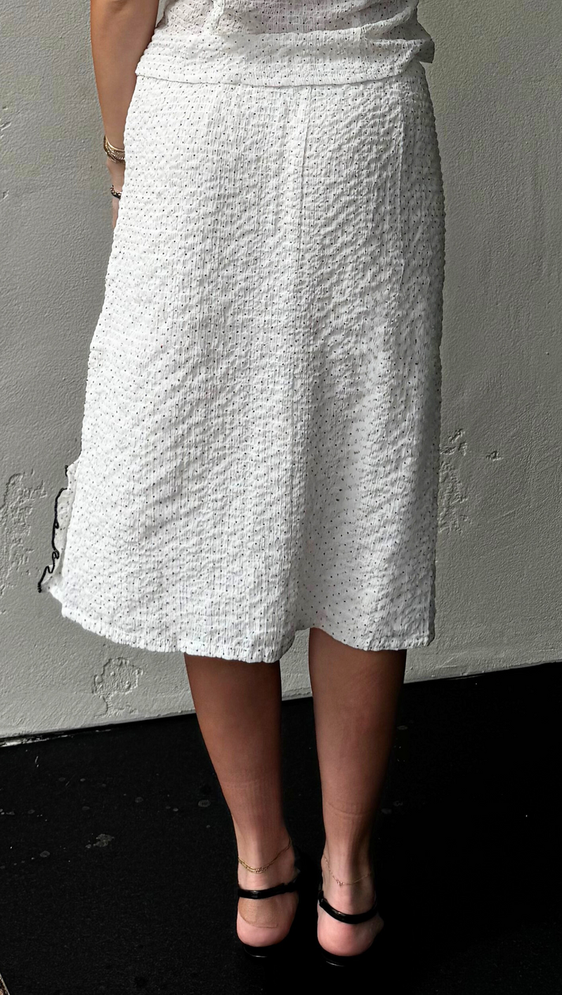 Charli Midi Skirt - White