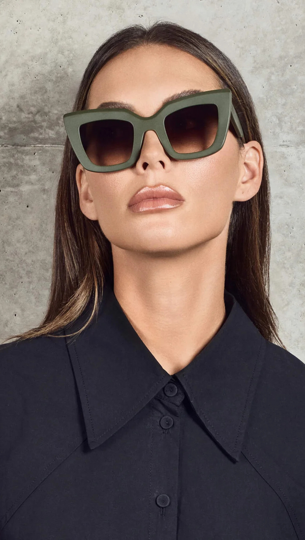 Brigada - Matte Army green/ Brown Gradient Lens