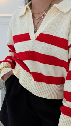 Willow Sweater - Sunny Red