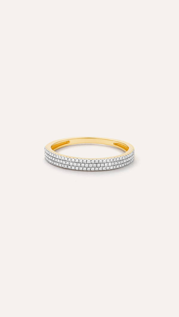 Triple Row Stackable Ring