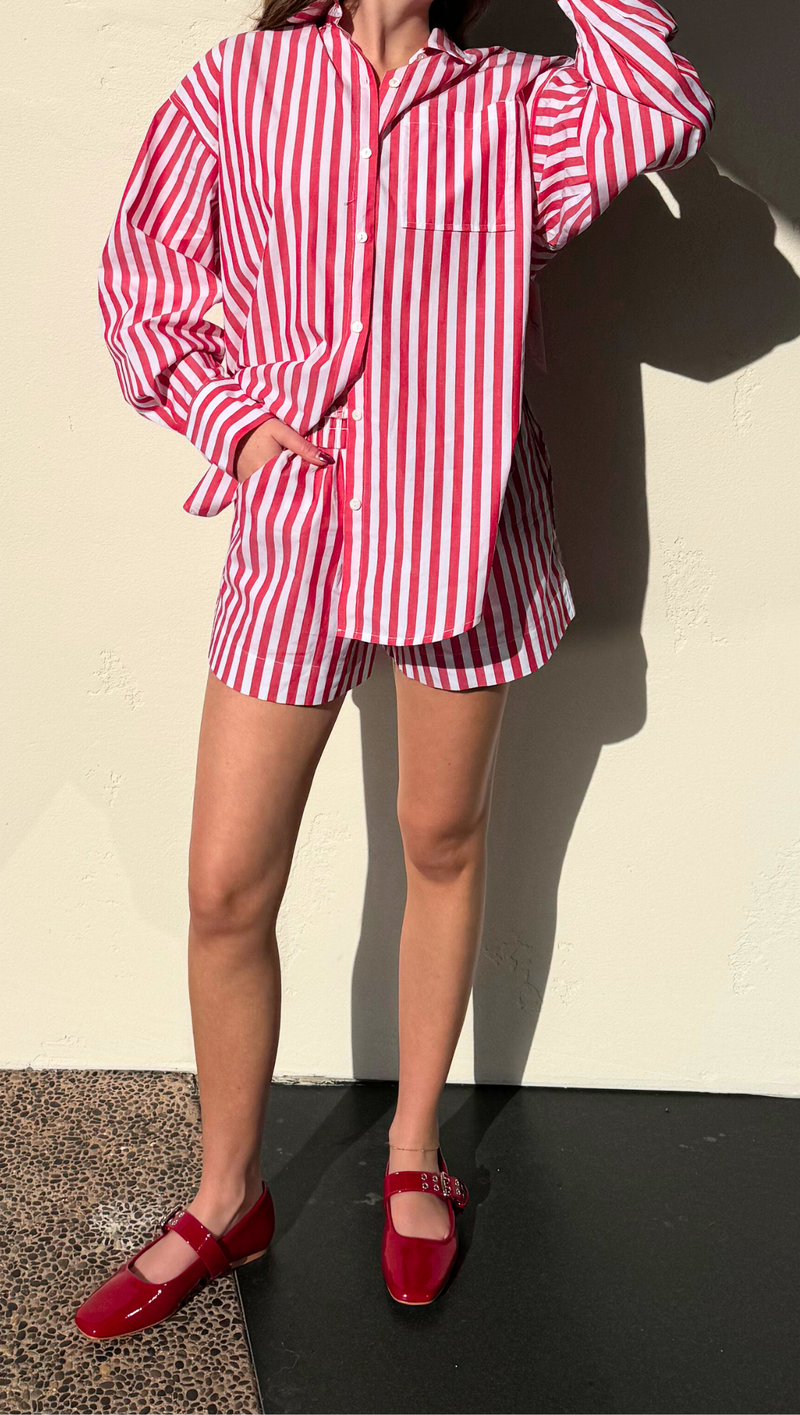 Candy Cane PJs- Red Stripe