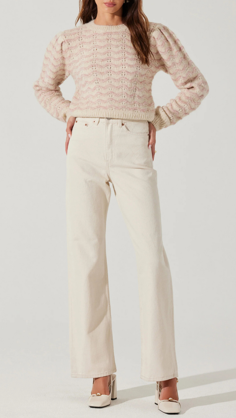 Jaylani Sweater - Pink Oatmeal