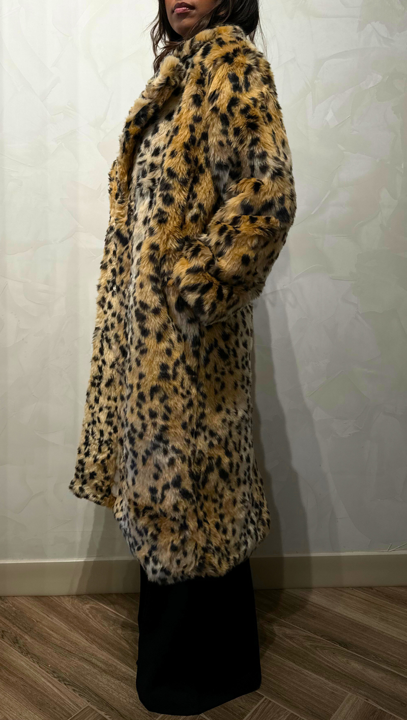 Lennox Leopard Fur Coat