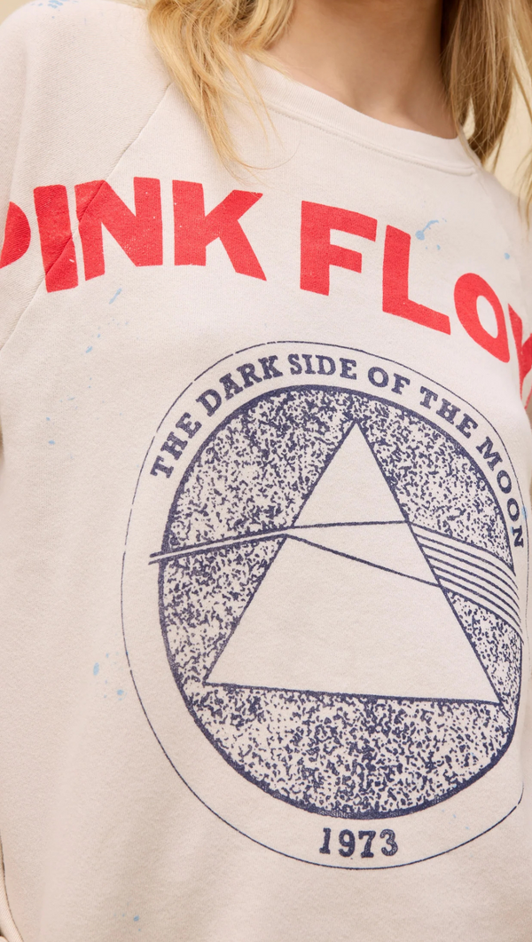 Pink Floyd Dark Side Vintage Sweatshirt - Off White