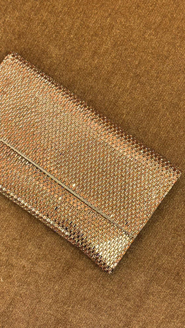 Mesh Clutch Gold