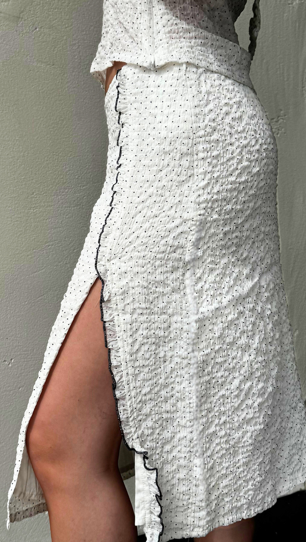 Charli Midi Skirt - White