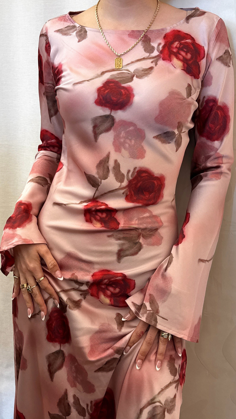 Georgie L/S Maxi Dress - Floral