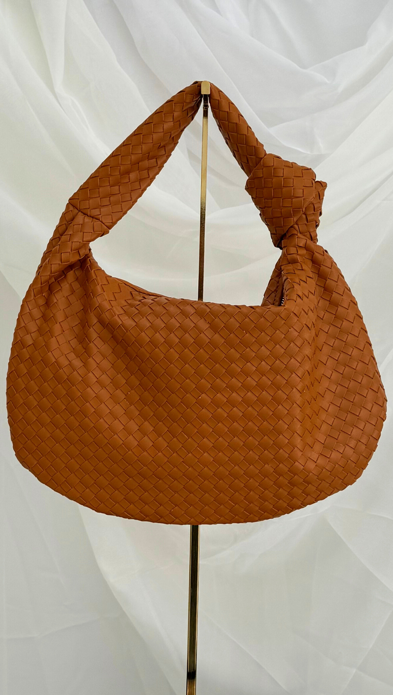 Woven Mini Tote - Tan