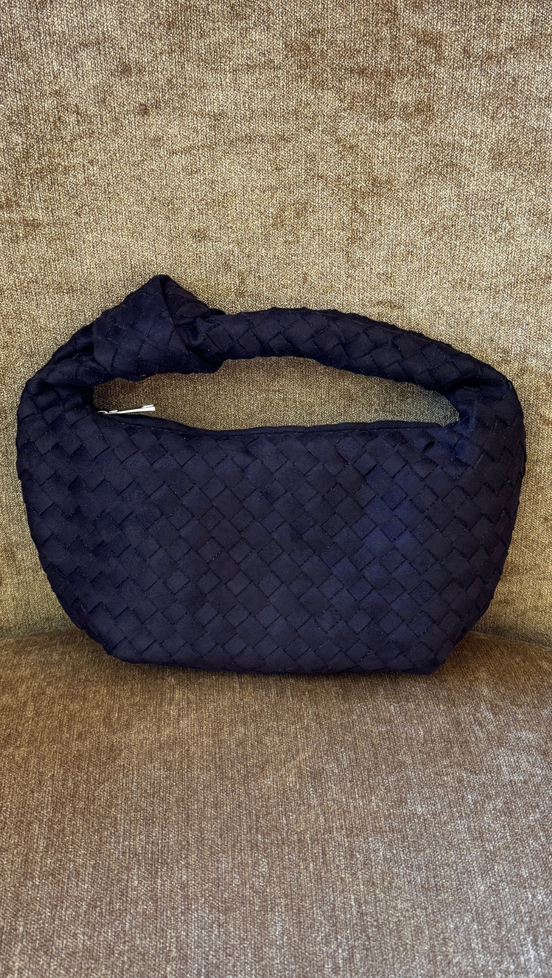 Kerri Handle Bag - Chocolate Suede