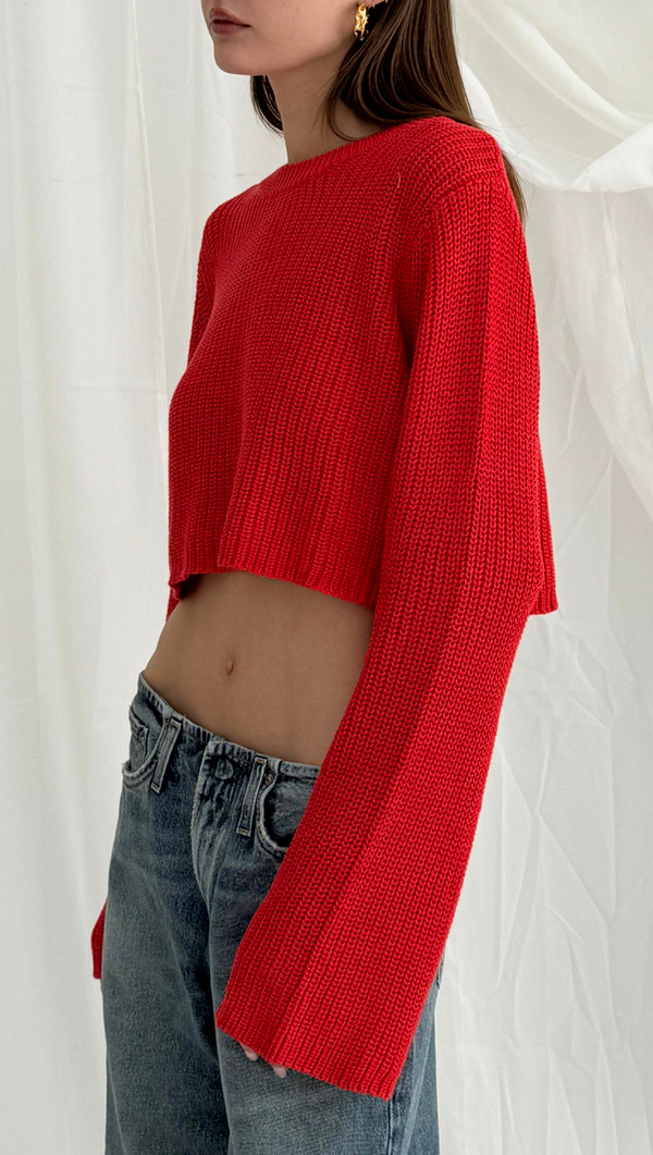 Kiera Cropped Sweater - Tigerlily