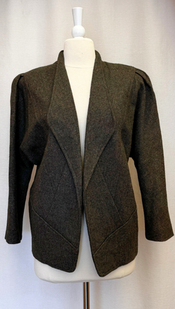 Chaus Sport Tweed Jacket w Puffed Sleeve S
