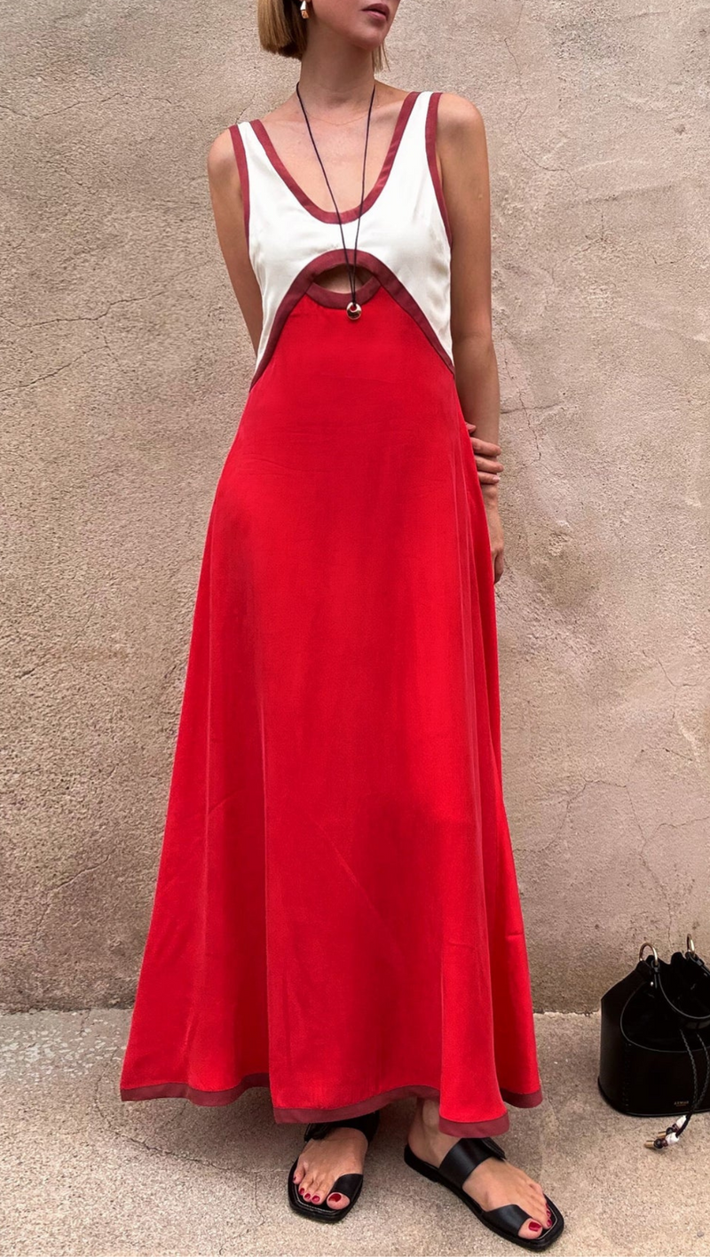 The Aubrey Dress - Scarlet