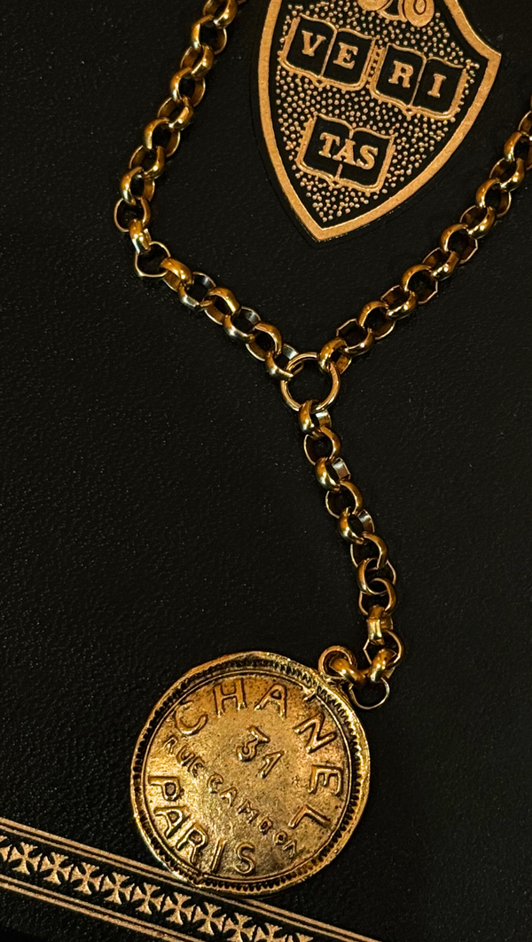 Chanel Coin Lariat Necklace - Gold