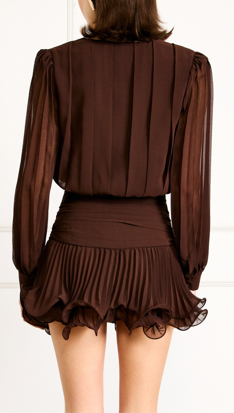 Twyla Mini Dress - Chocolate