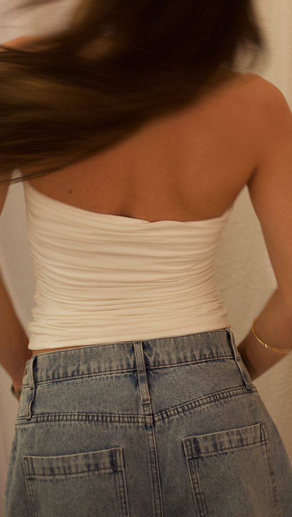 Allyson Halter Top - White