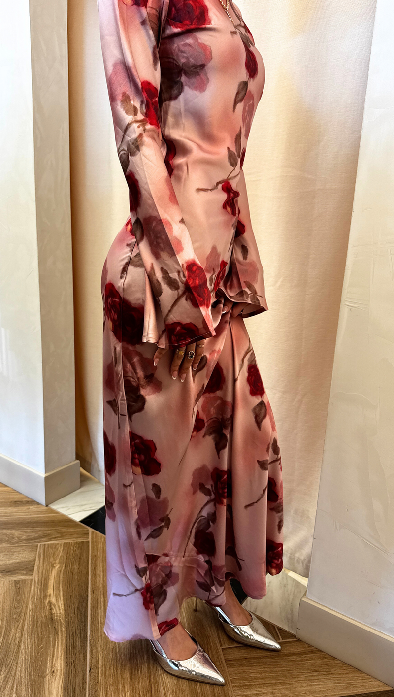Georgie L/S Maxi Dress - Floral