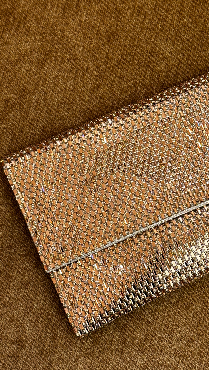 Mesh Clutch Gold