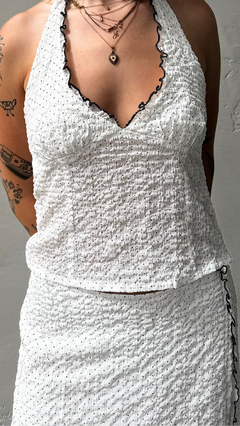 Charli Halter Top - White