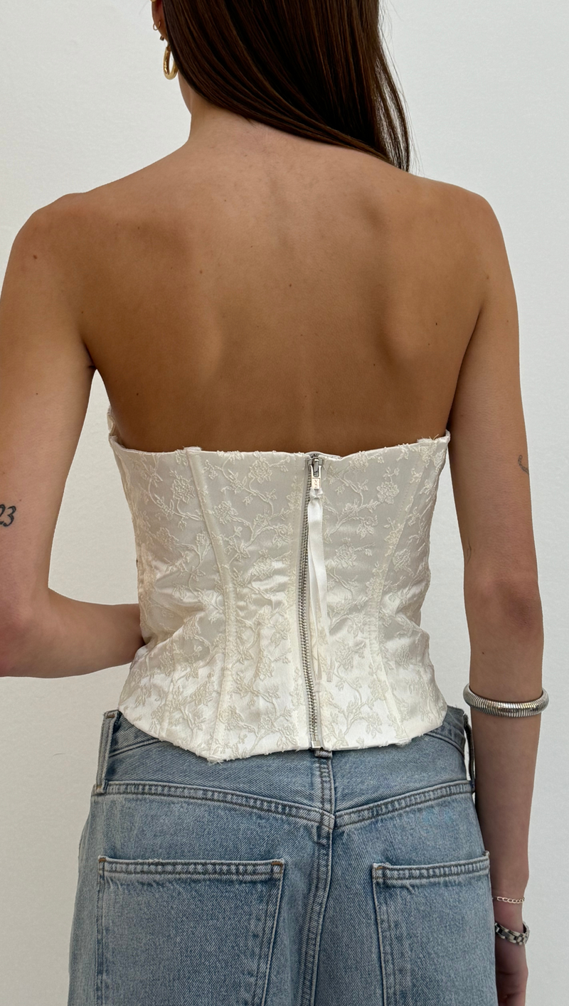 Lilibet Corset Top - White