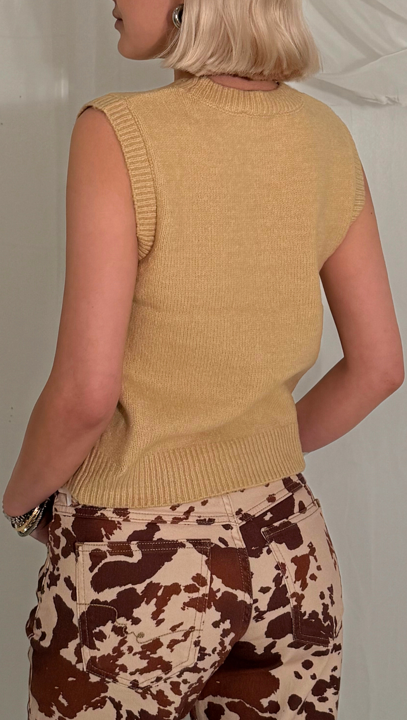 Rory Knit Tank - Taupe