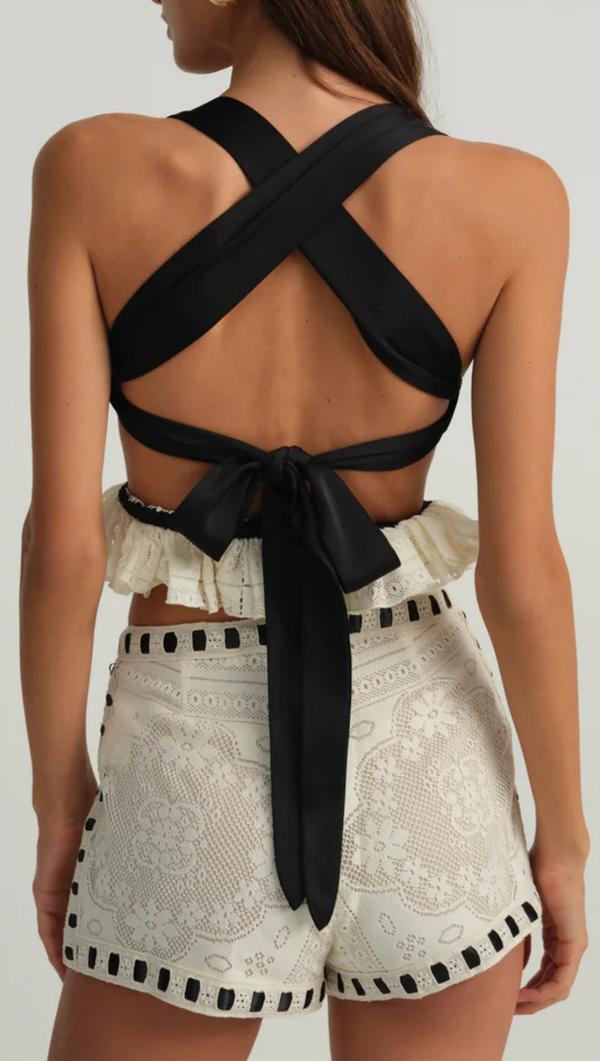 Charlotte Lace Top - White