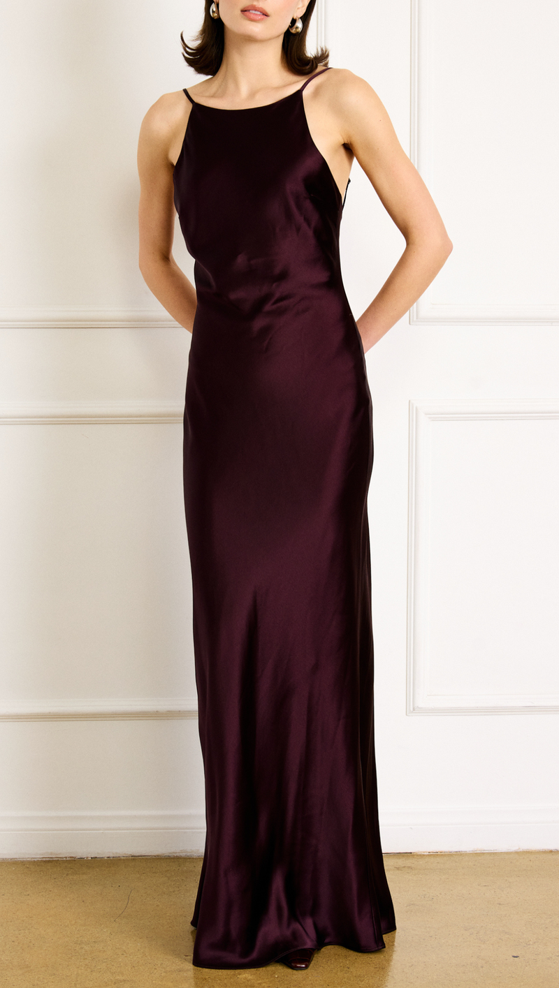 Petrea Maxi Dress - Aubergine