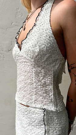 Charli Halter Top - White