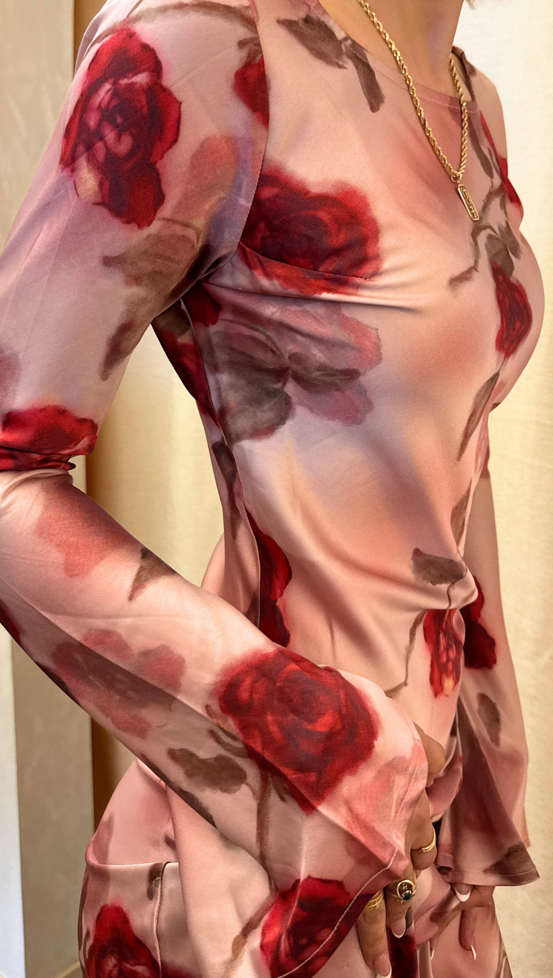 Georgie L/S Maxi Dress - Floral