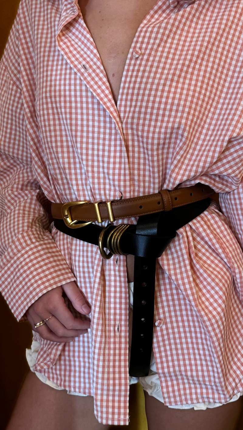 Napa Gingham Button Down -Pink