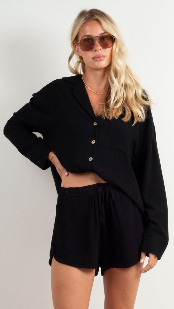 animari-elise-ls-button-down-set-black