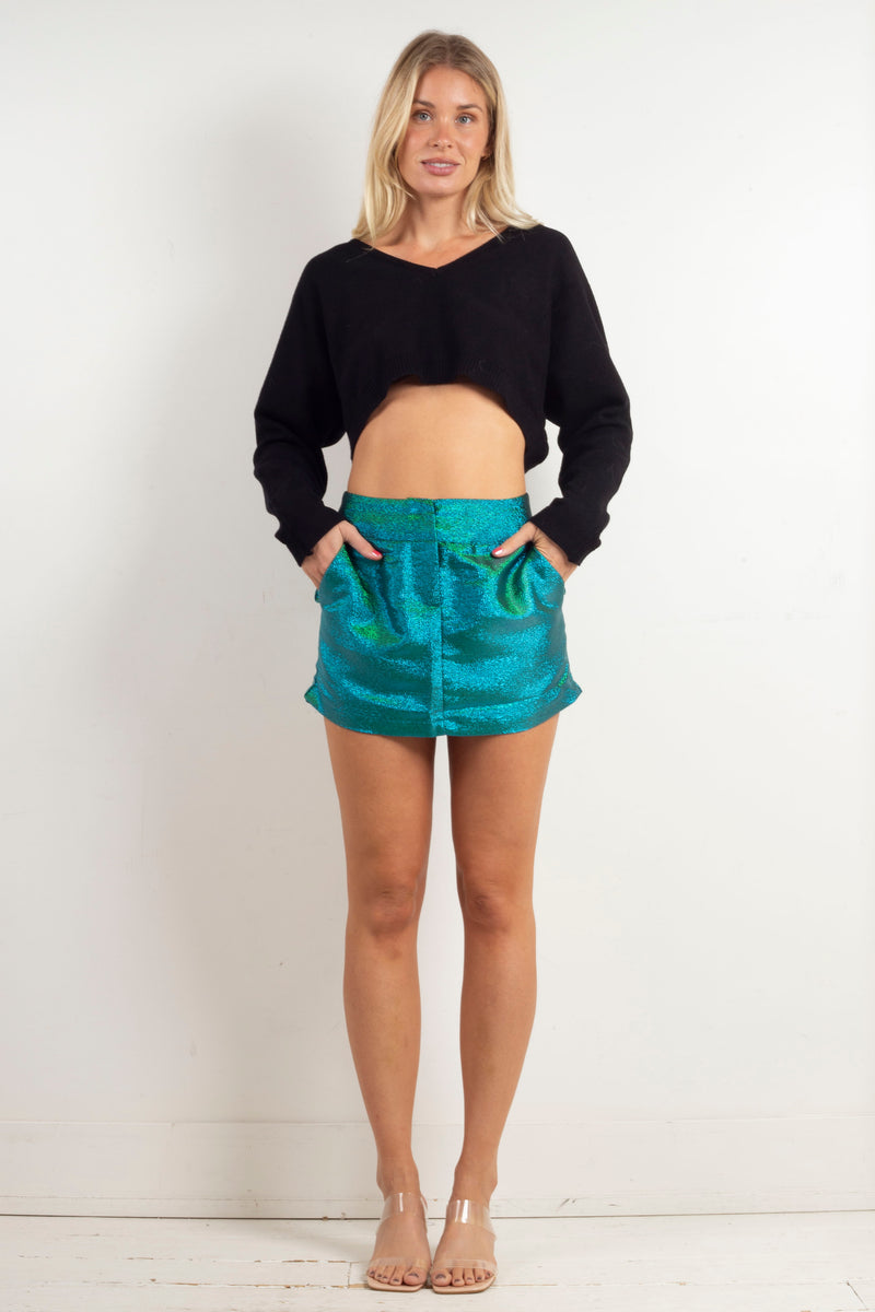 Mariel Metallic Mini - Teal