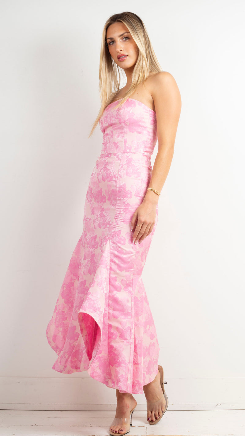 ANIMARI-IRIS-FLORAL-JACQUARD-MERMAID-MIDI-PINK